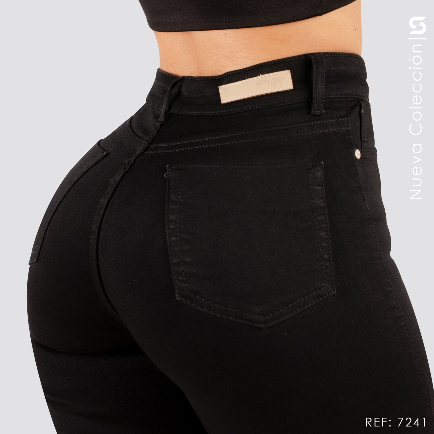 Jeans Skinny Tiro Alto S7241