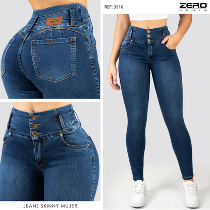 Jeans Skinny Tiro Alto 3510