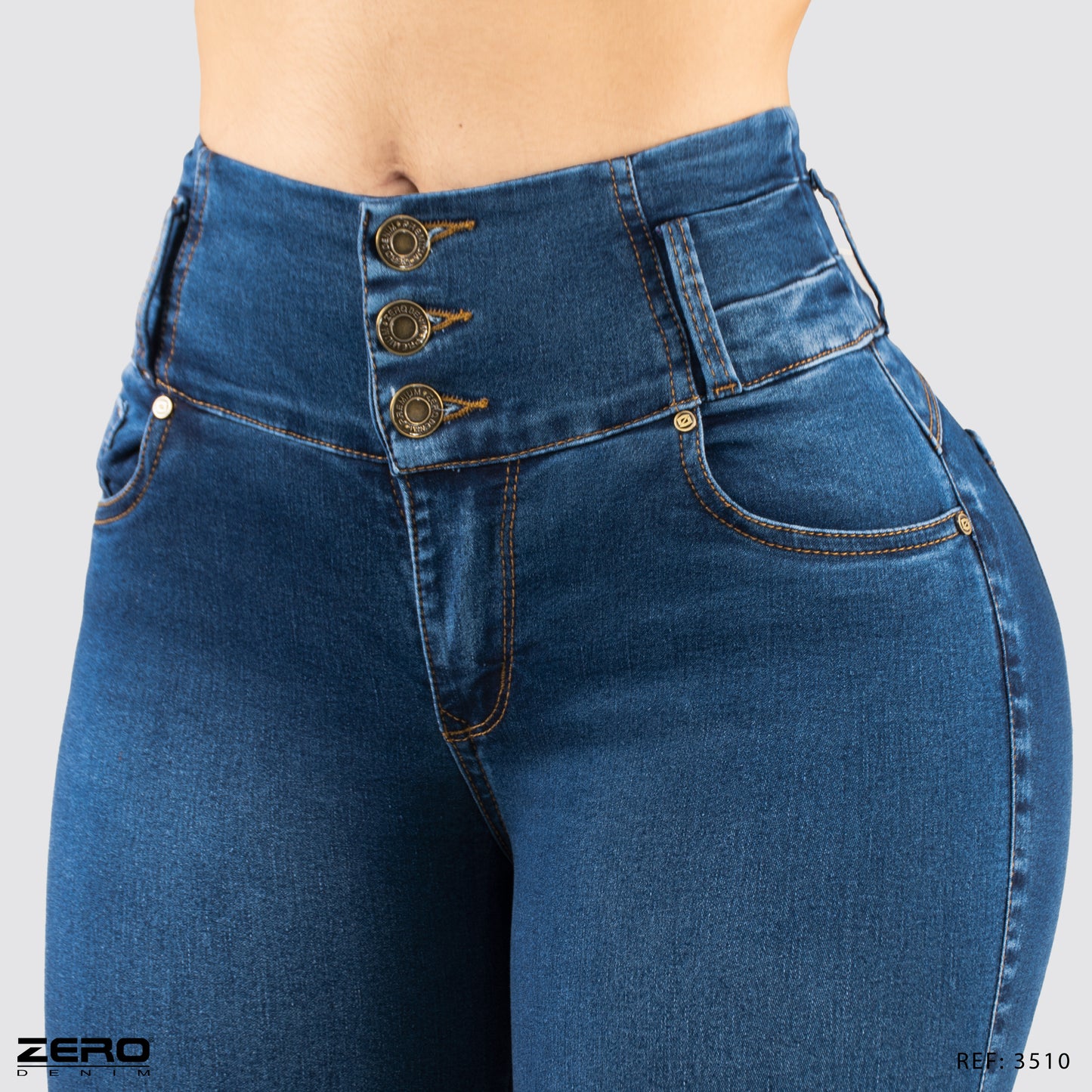 Jeans Skinny Tiro Alto 3510