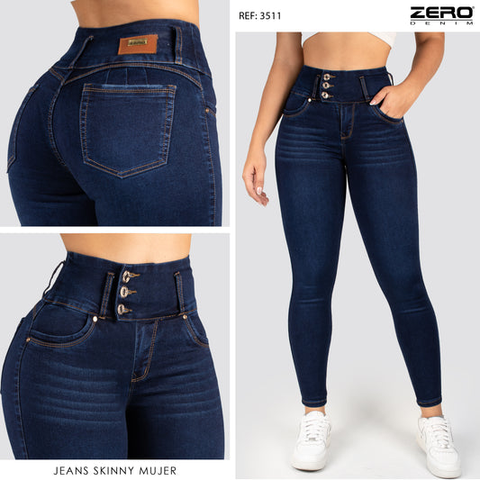 Jeans Skinny Tiro Alto 3511