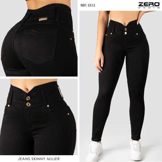 Jeans Skinny Tiro Alto 3512-D