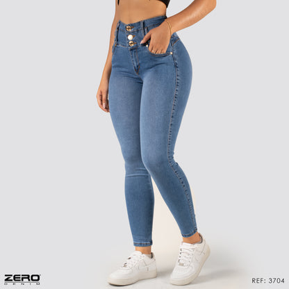 Jeans Skinny Tiro Alto 3704