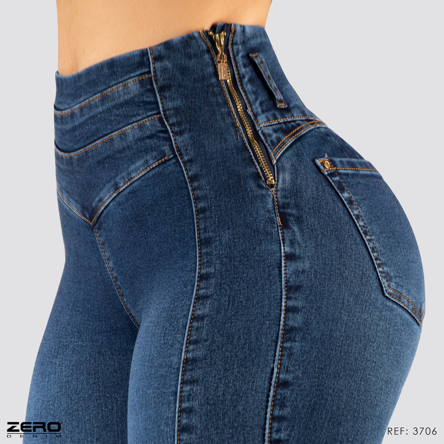 Jeans Skinny Tiro Alto 3706