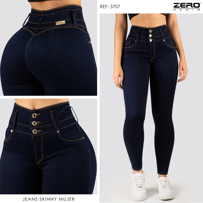 Jeans Skinny Tiro Alto 3707
