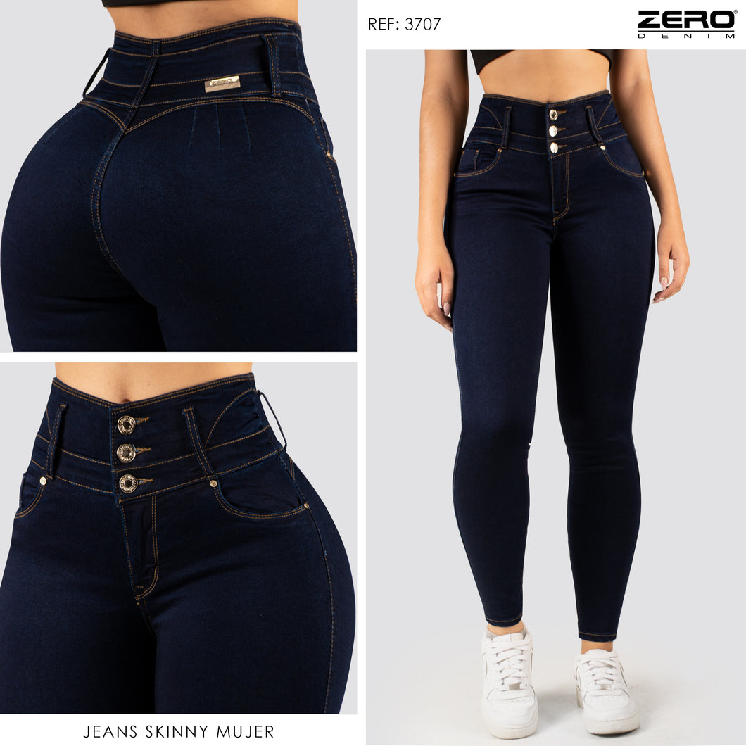 Jeans Skinny Tiro Alto 3707