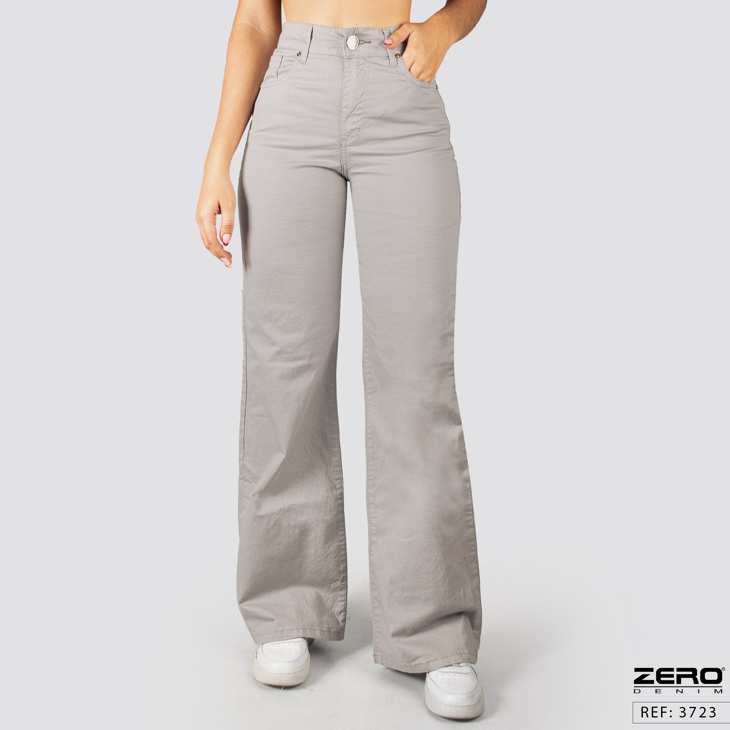 Pantalón Mom Flare Tiro Alto 3723