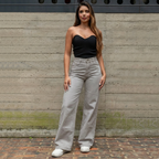 Pantalón Mom Flare Tiro Alto 3723