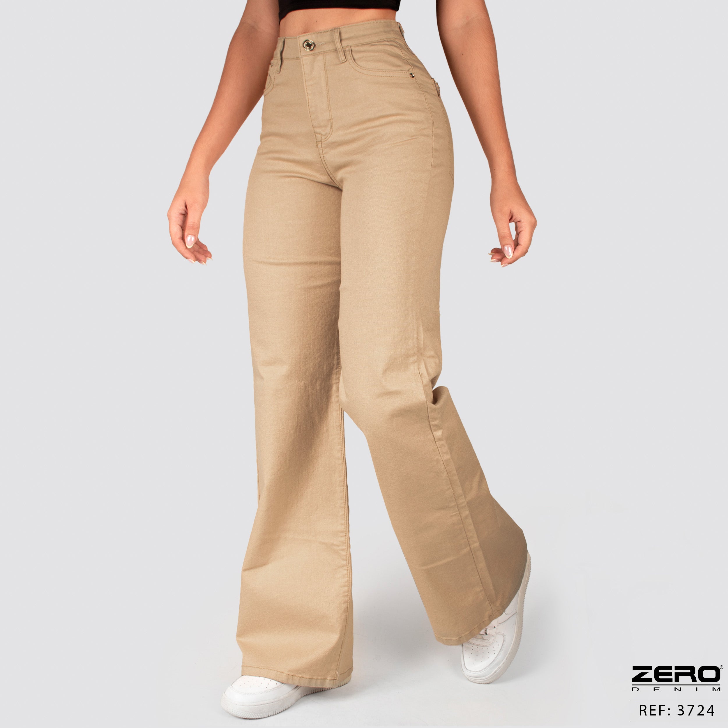 Pantalón Mom Flare Tiro Alto 3724