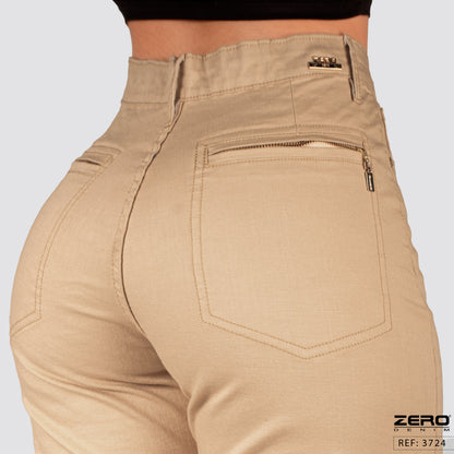 Pantalón Mom Flare Tiro Alto 3724