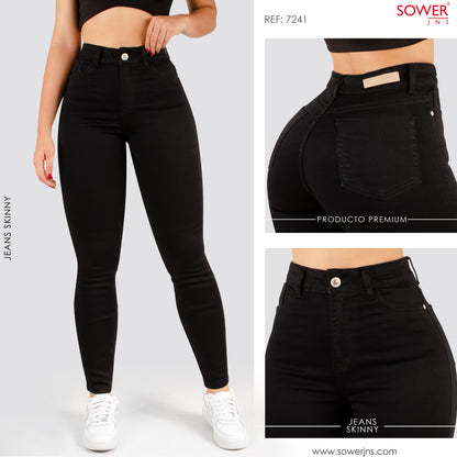 Jeans Skinny Tiro Alto S7241