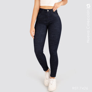 Jeans Skinny Tiro Alto S7426