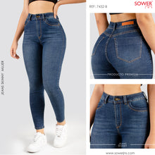 Cargar imagen en el visor de la galería, Jeans Skinny Tiro Alto  S7432-B