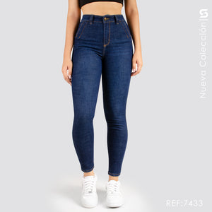 Jeans Skinny Tiro Alto S7433