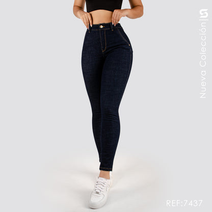 Jeans Skinny Tiro Alto S7437