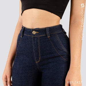 Jeans Skinny Tiro Alto S7437