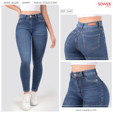 Cargar imagen en el visor de la galería, Jeans Skinny Tiro Alto S7449