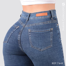 Cargar imagen en el visor de la galería, Jeans Skinny Tiro Alto S7449