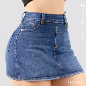 Falda Short Tiro Alto S7456