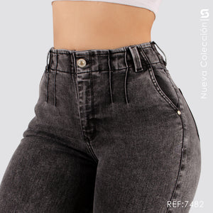 Jeans Skinny Tiro Alto S7482