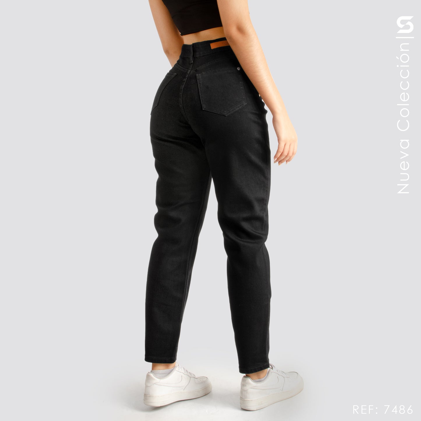 Mom Jeans Tiro Alto S7486