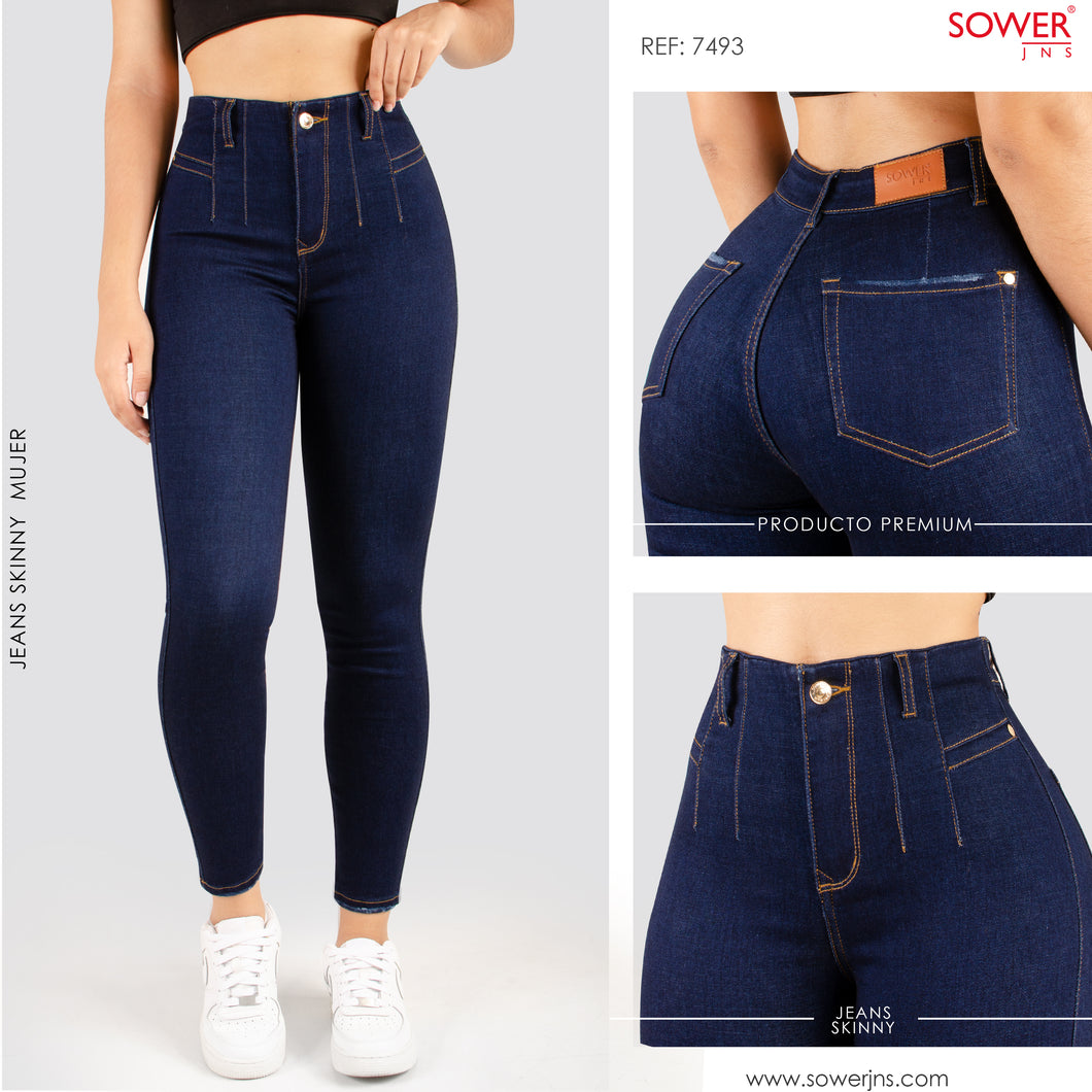 Jeans Skinny Tiro Alto S7493