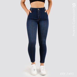 Jeans Skinny Tiro Alto S7495