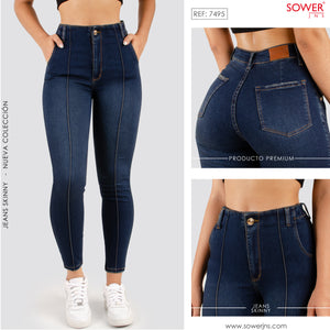 Jeans Skinny Tiro Alto S7495