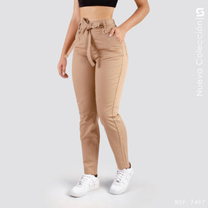 Mom Jeans  Tiro Alto S7497