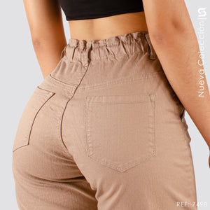 Pantalón Mom Fit  Tiro Alto S7498