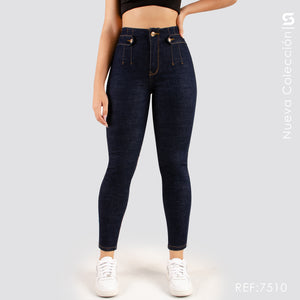 Jeans Skinny Tiro Alto S7510