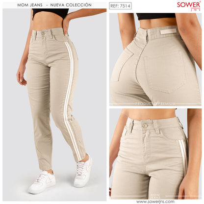 Pantalón Mom Jeans Tiro Alto S7514