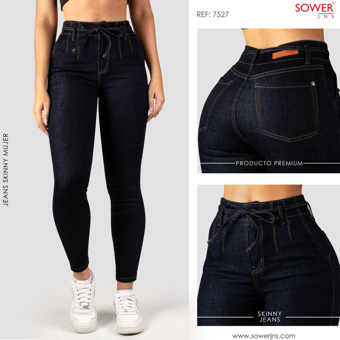 Jeans Skinny Tiro Alto S7527