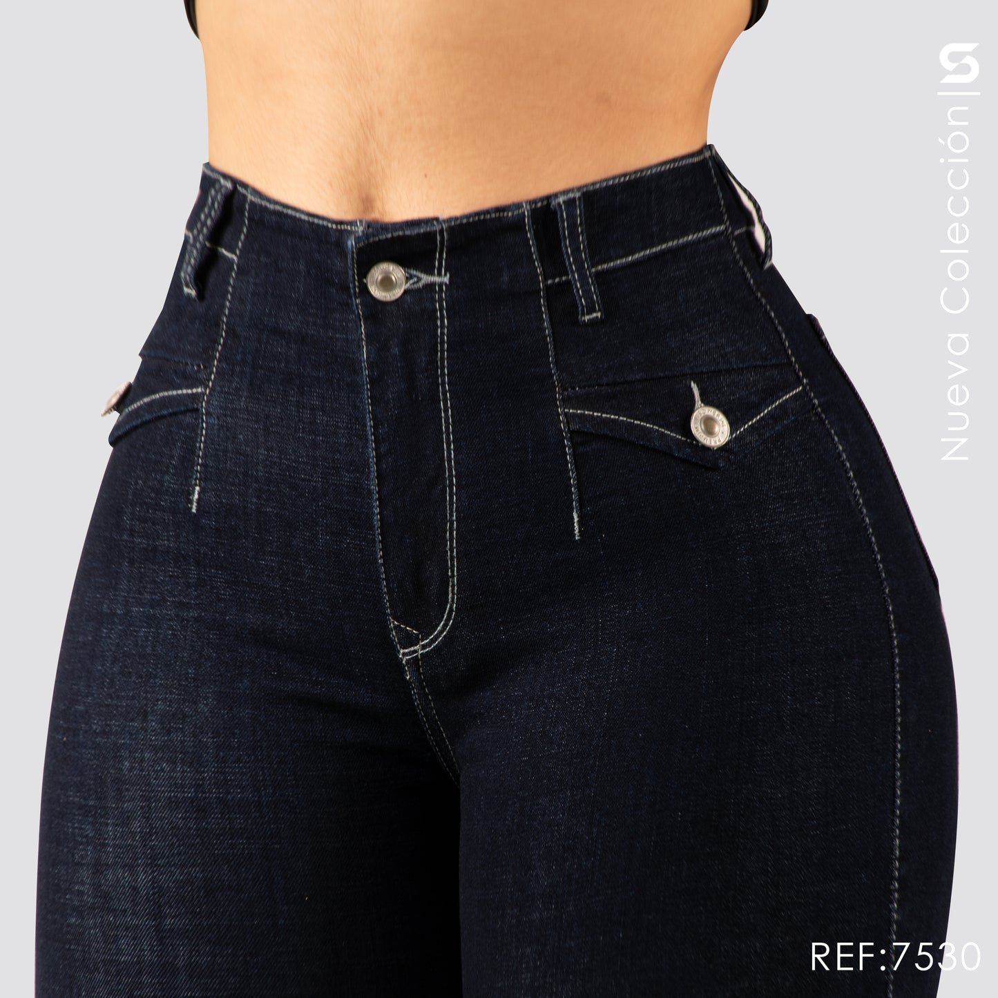 Jeans Skinny Tiro Alto S7530