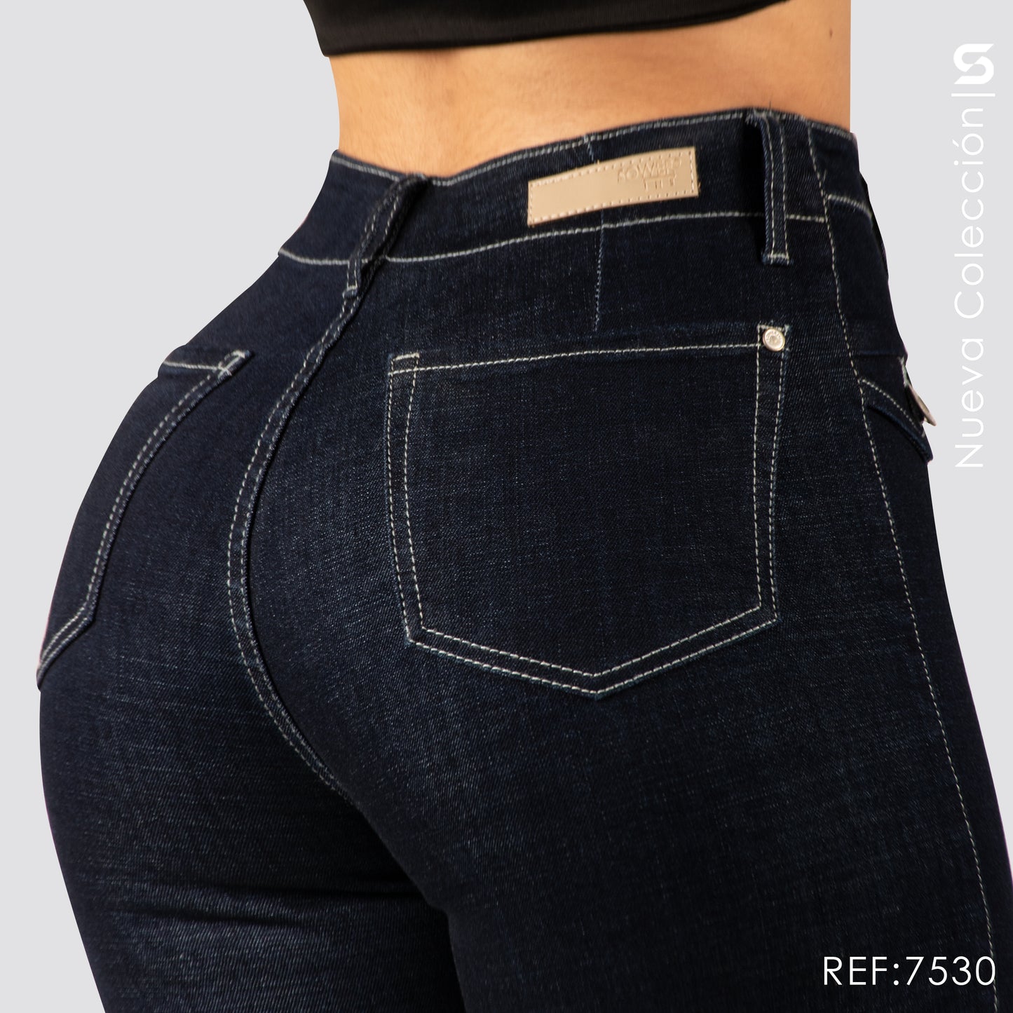 Jeans Skinny Tiro Alto S7530