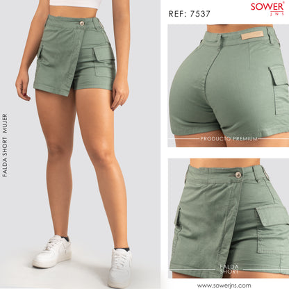 Falda Short Tiro Alto S7537