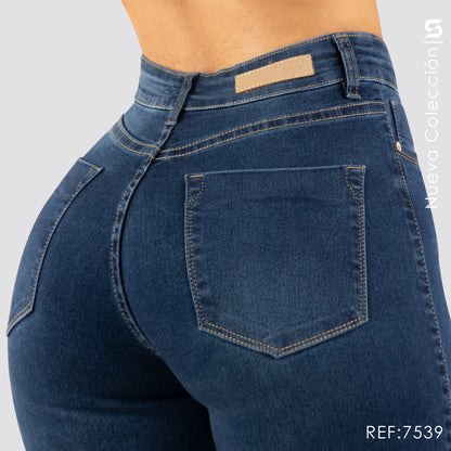 Jeans Skinny Tiro Alto S7539