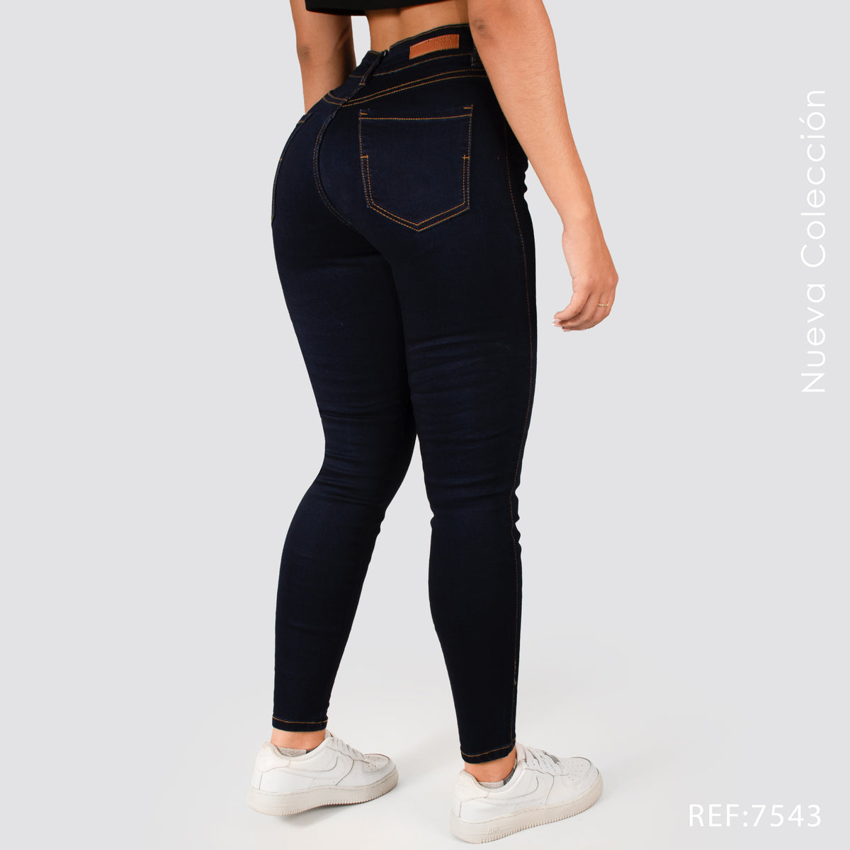 Jeans Skinny Tiro Alto 7543