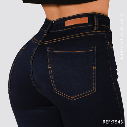 Jeans Skinny Tiro Alto 7543