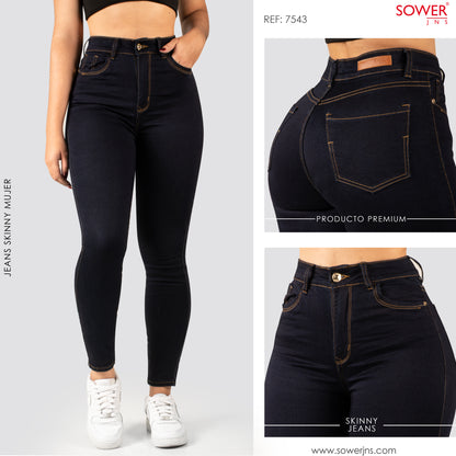 Jeans Skinny Tiro Alto S7543