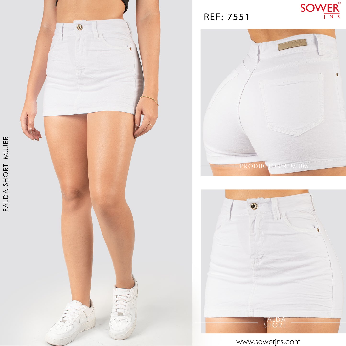 Falda Short Tiro Alto S7551