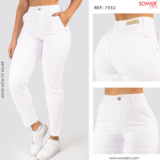 Jeans Mom Fit Tiro Alto S7552