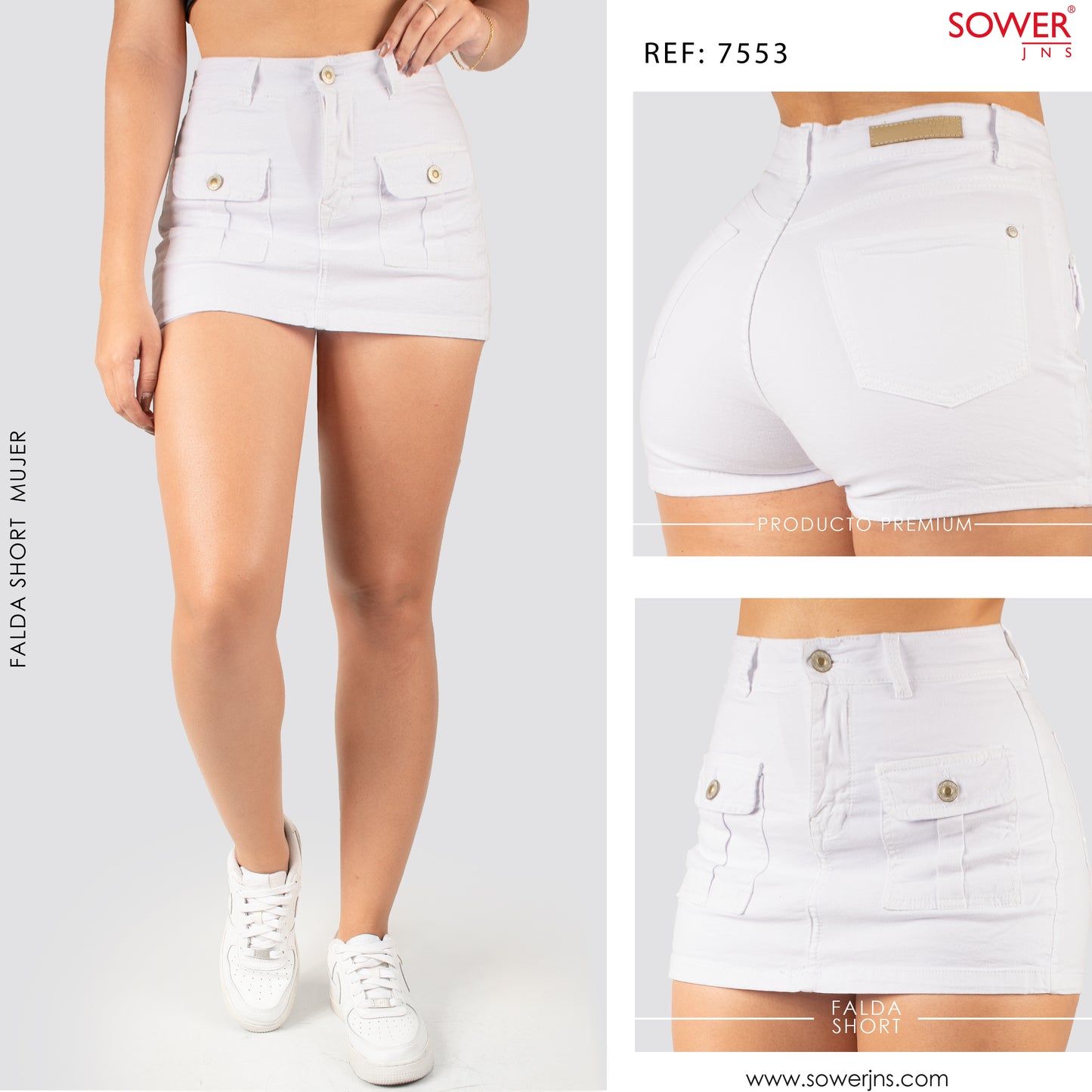 Falda Short Tiro Alto S7553