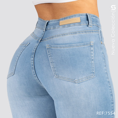 Jeans Skinny Tiro Alto S7554