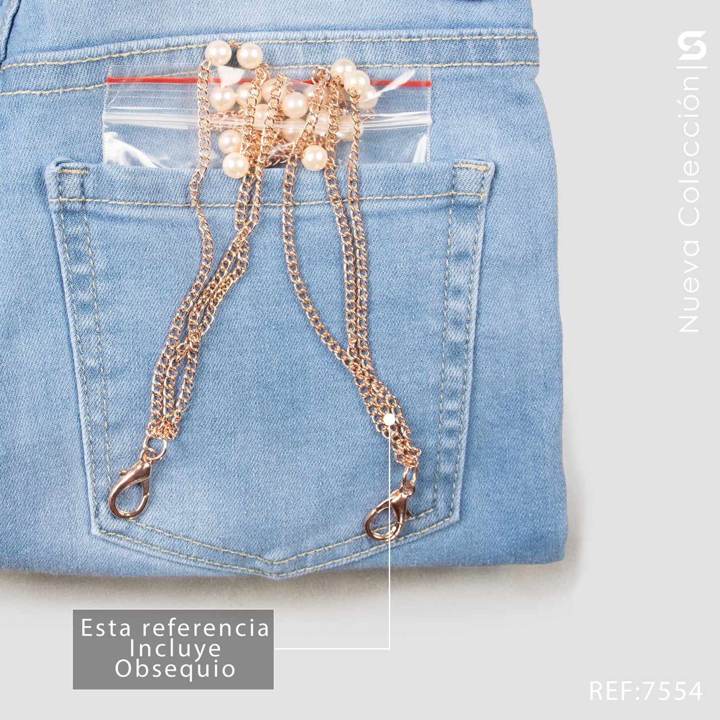 Jeans Skinny Tiro Alto S7554