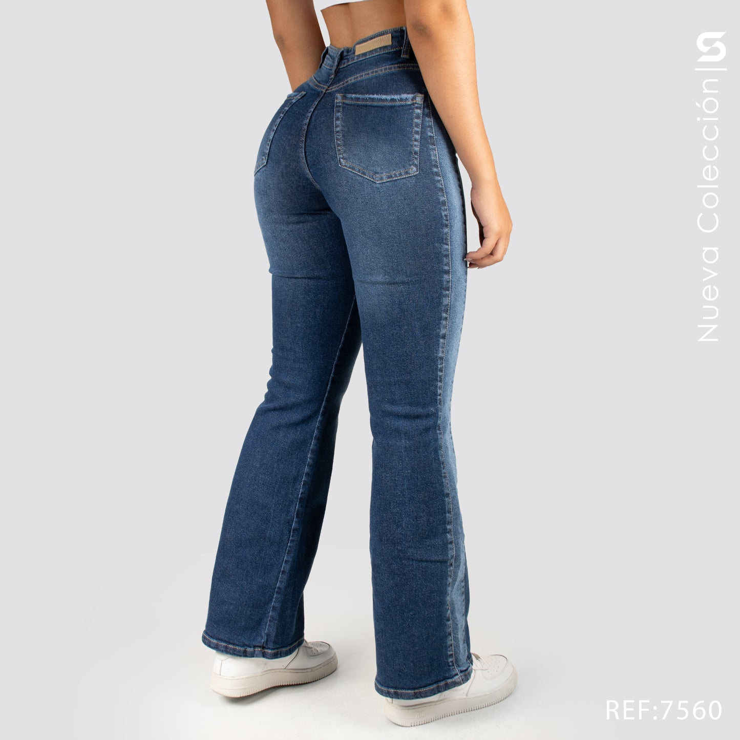 Jeans Mom Flare Tiro Alto S7560