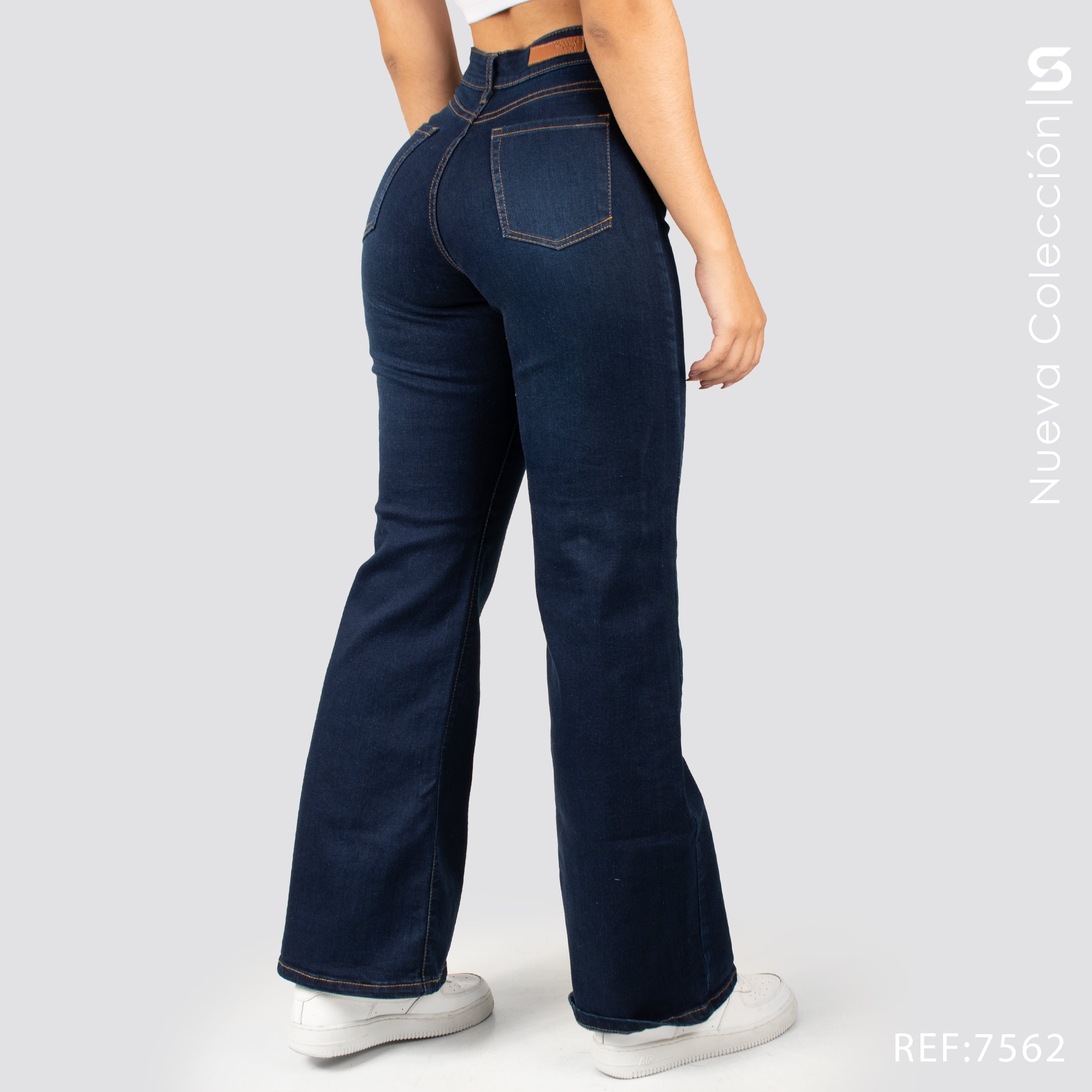 Jean Mom Bota Ancha Alto S7562