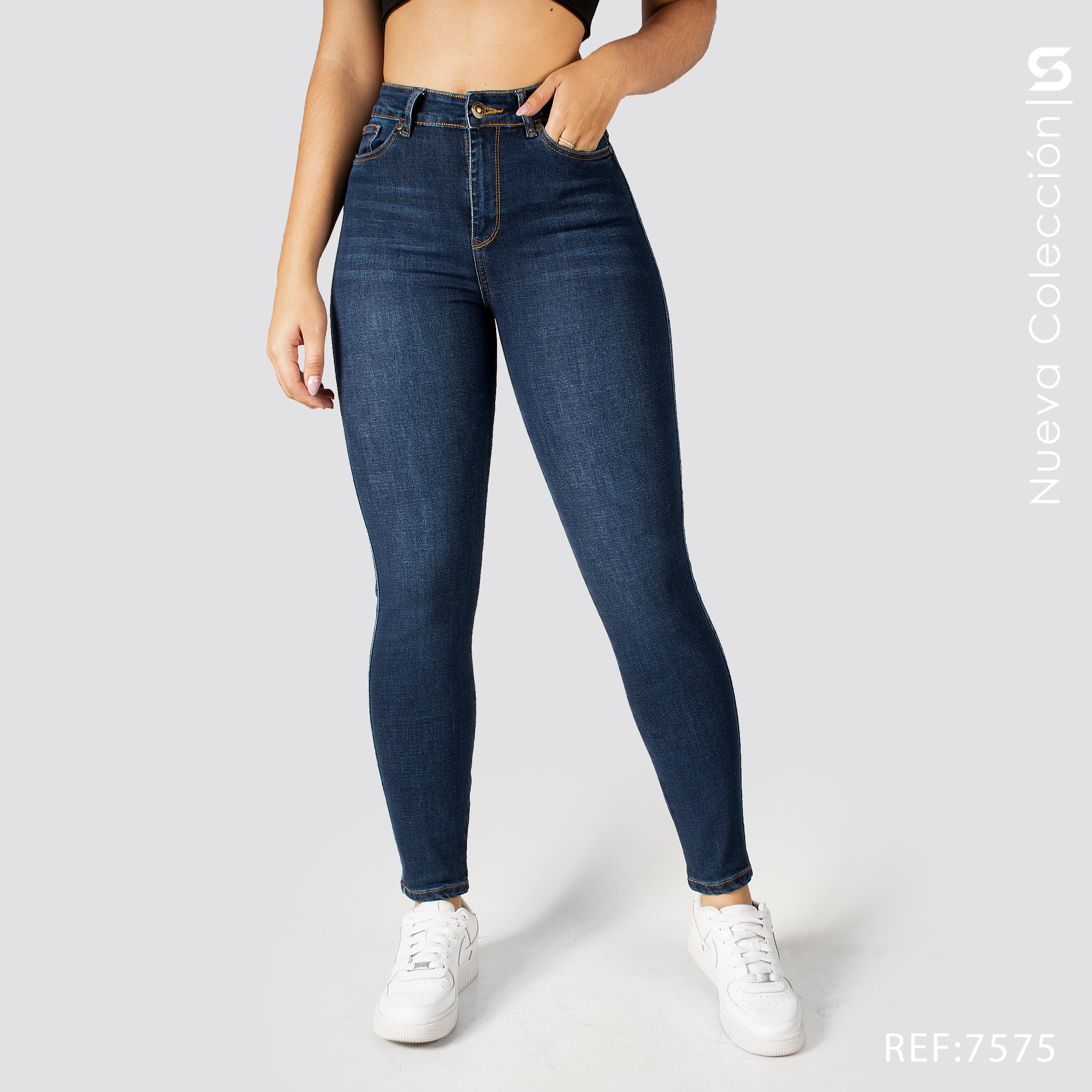Jeans Skinny Tiro Alto S7575