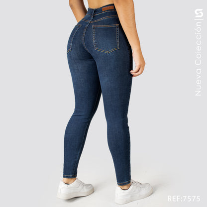 Jeans Skinny Tiro Alto S7575