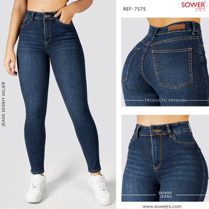 Jeans Skinny Tiro Alto S7575