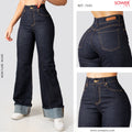 Jeans Mom Flare Tiro Alto S7593